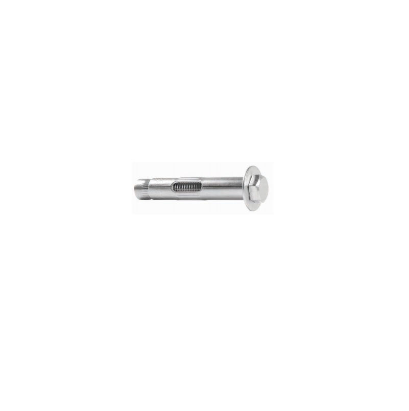 Chumbador Aço Zincado Omega (om) 3/8"x110 mm com Parafuso Cabeça Sextavada com Cone, Jaqueta e Arruela Lisa