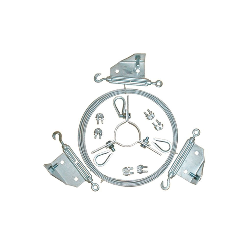 Conjunto Contraventagem com Cabo Aço para Mastro 2"