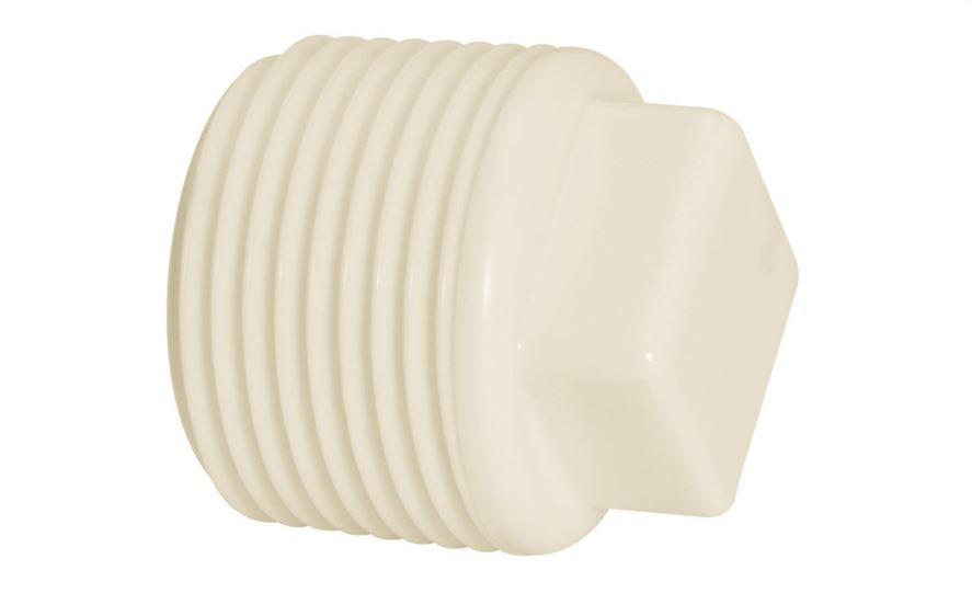Plugue PVC Rosqueável 1/2" Classe 15 Branco Água Fria