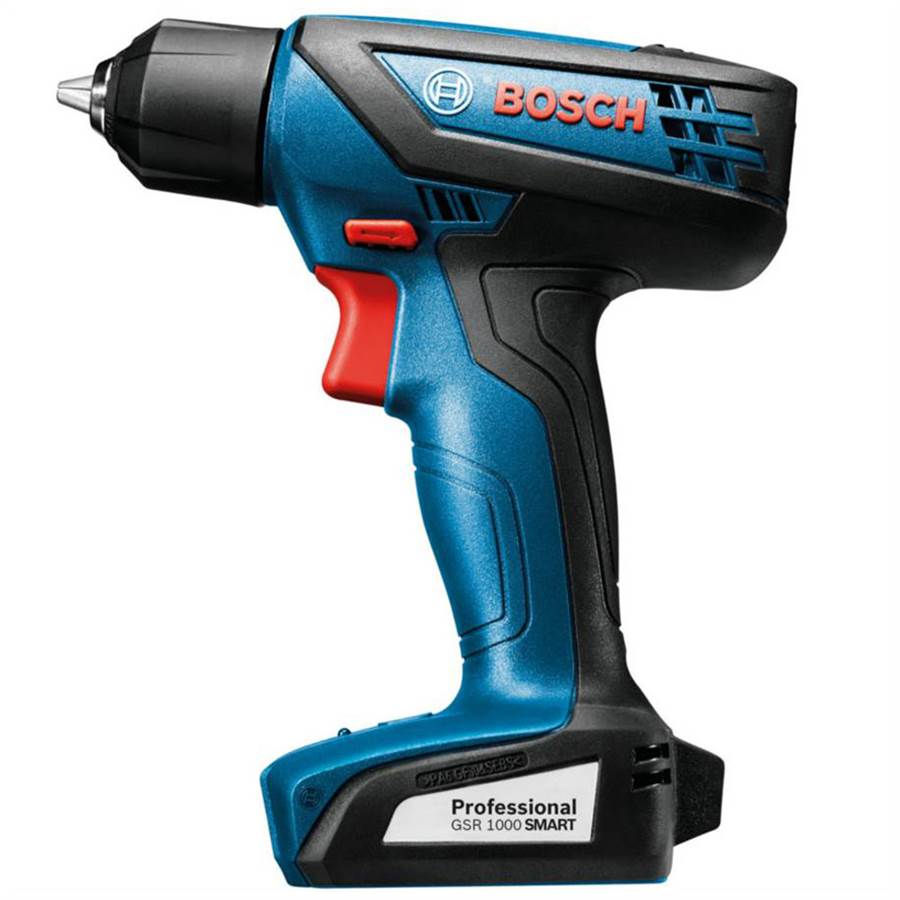 FuradeiraParafusadeira A Bateria sem Impacto 1/4" GSR 1000 Smart com Bateria Li-Lon 12VCC Professional Carregador+Maleta+Kit Acessórios