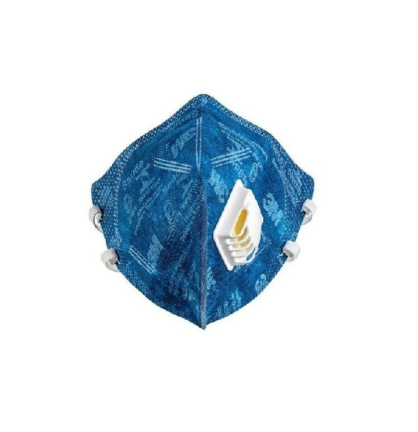 Máscara Dobrável 9822 BR PFF2 Ca 41515 Azul com Válvula