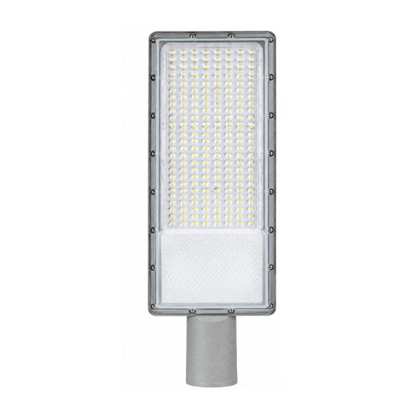 Luminária pública Led 100W Alumínio com Policarbonato para Poste (Encaixe 53 mm) 5000K 12000 lm Bivolt IP66 com Base 35.000H