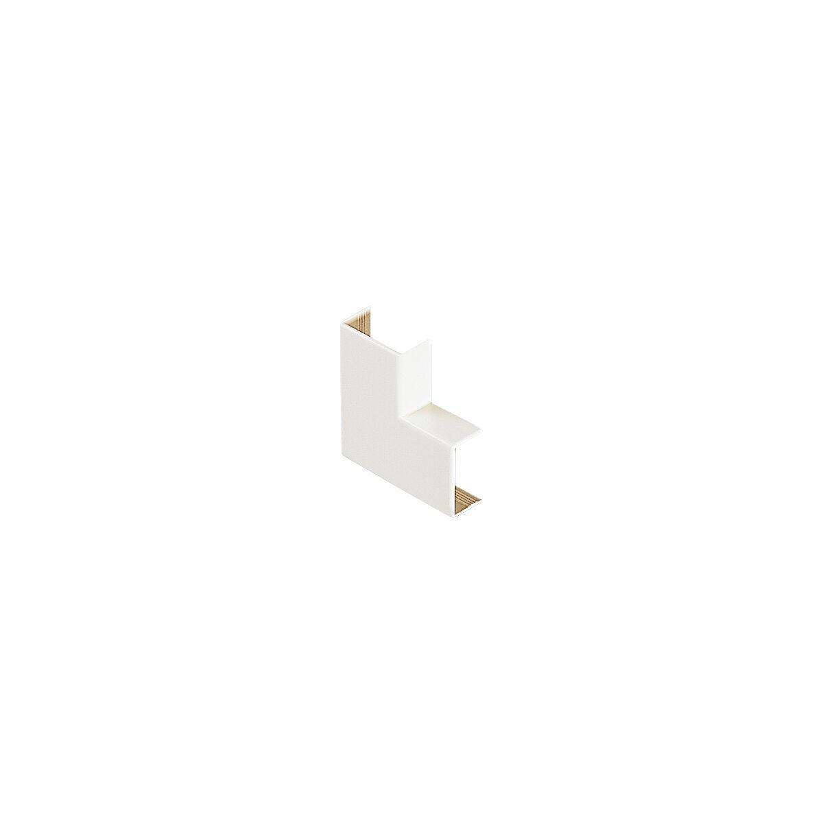 Mata Junta Cotovelo 90G PVC para Canaleta 20x10 mm Branca Lizflex