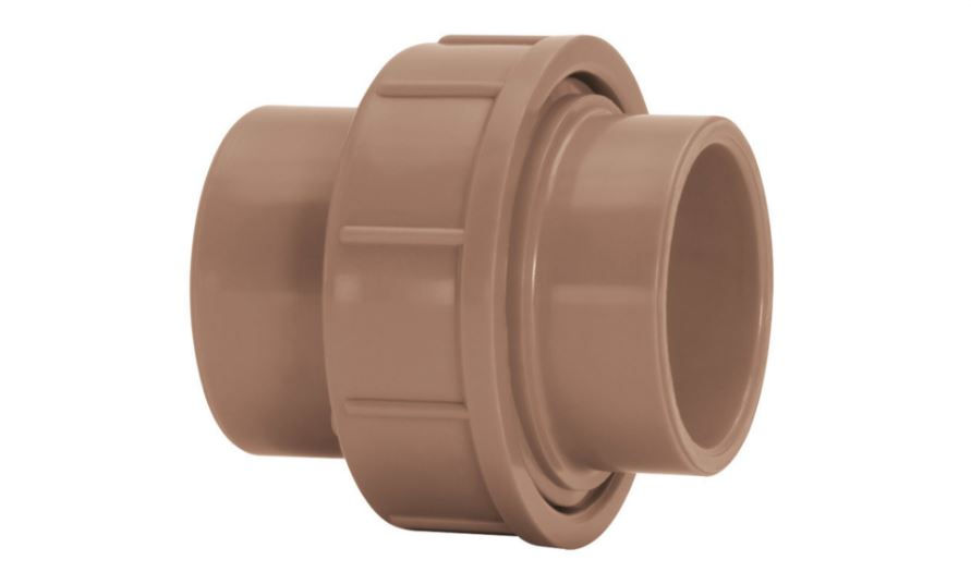 União PVC Soldável 75 mm Classe 15 Marrom Água Fria