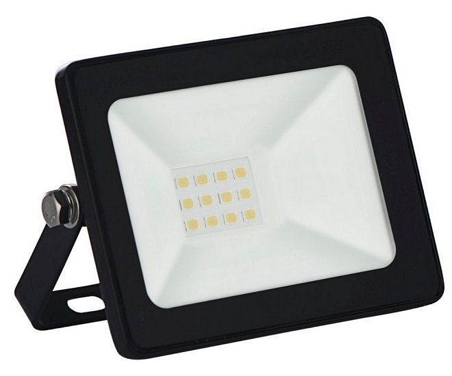 Projetor Led (Refletor) Colorido 10W Alumínio TR SLIM Verde Bivolt Preto IP65 20.000H