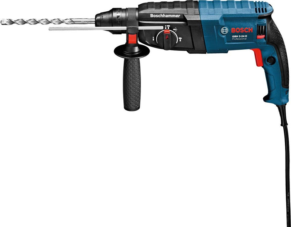 Martelo Perfurador/Rompedor 2,7 Jaule GBH 2-24 D 820W 220V Sds-PLUS Professional com Maleta Plástica