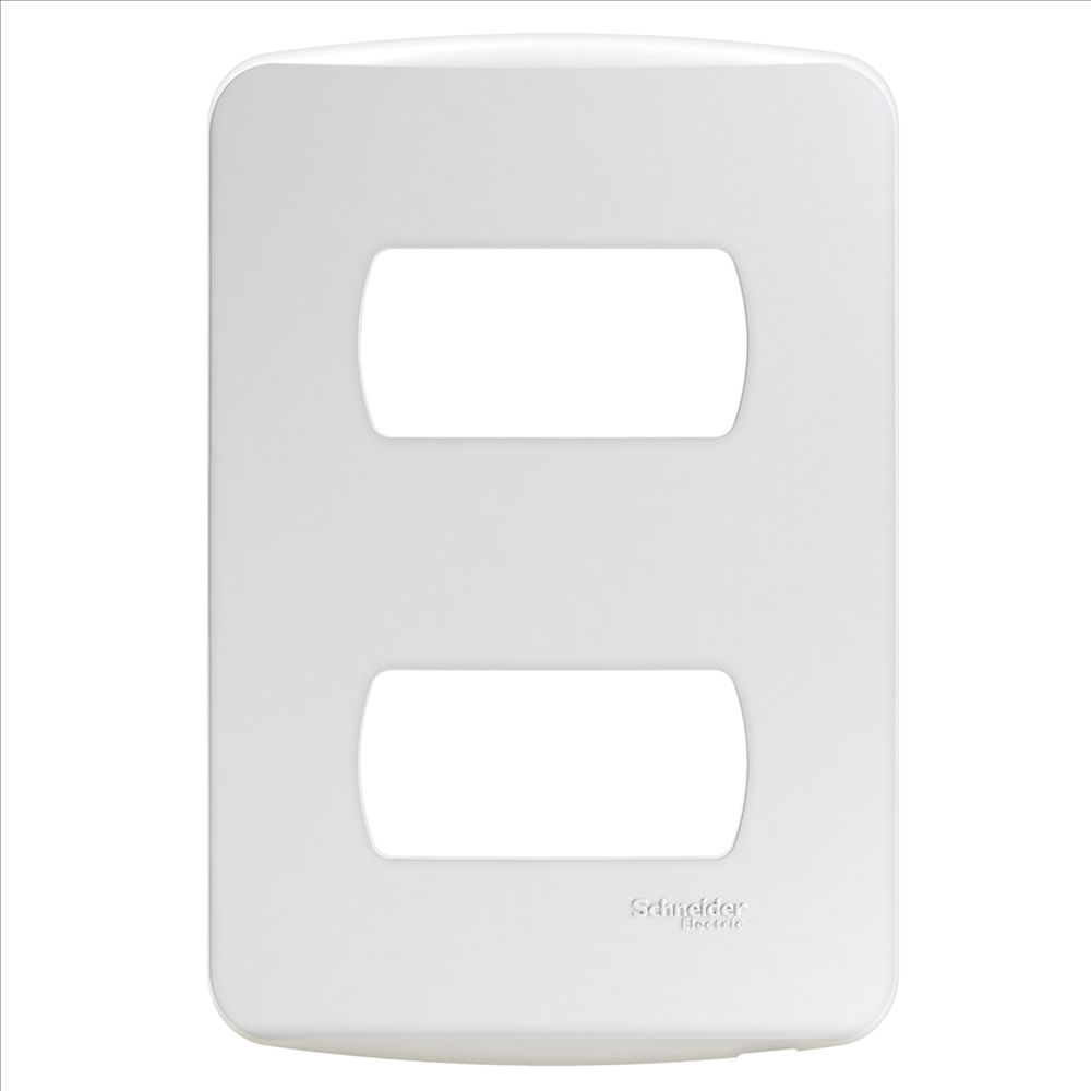 Placa PVC para 2 Módulos 4x2 Branca Linha Miluz