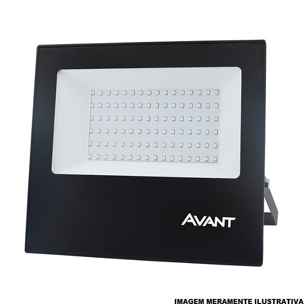 Projetor Led (Refletor) Colorido 100W Alumínio Verde Bivolt Preto IP66 25.000H