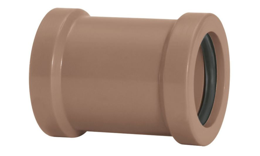 Luva PVC Correr Soldável 25 mm Classe 15 Marrom Água Fria