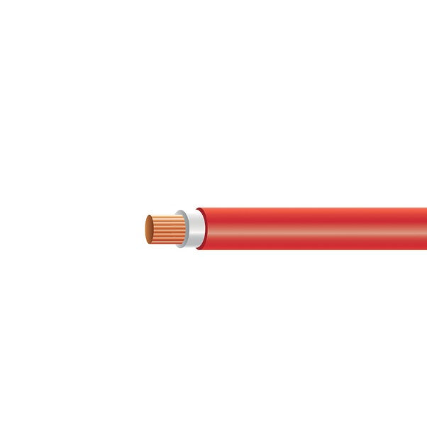 Cabo Cobre Isolado HEPR 90G 0,6/1 kV 1x 4,00 mm² NAX FLEX Vermelho NBR 7286 Classe 5