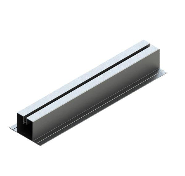 Perfil Standard Plano Alumínio 63x14x550 mm para Telhado Metálico