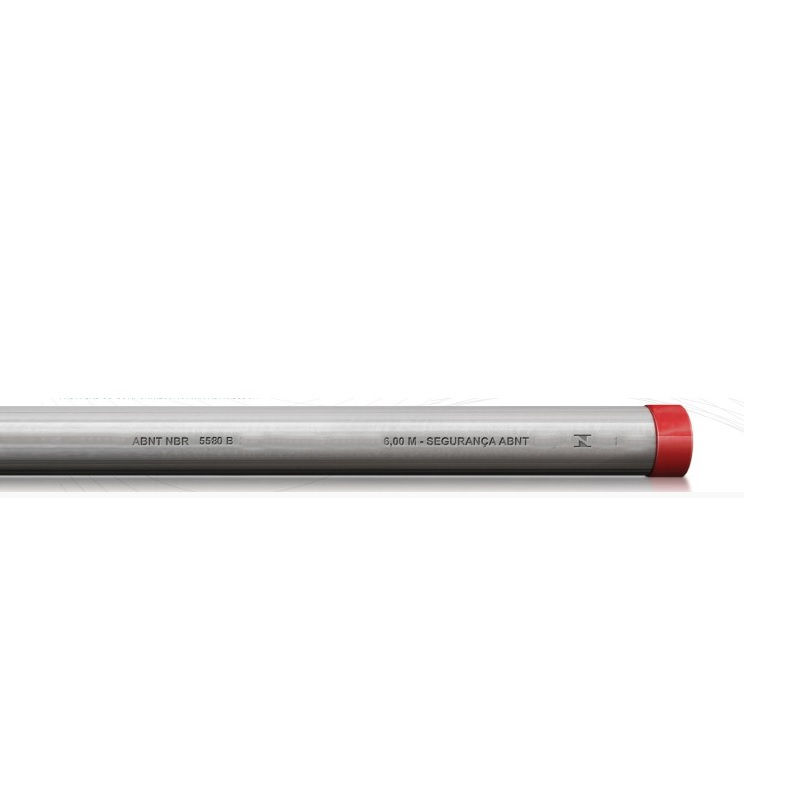 Tubo Aço Carbono Galvanizado a Fogo 2"X6 M Parede 3,00 mm NBR 5580 Rosca BSP (Paralela)