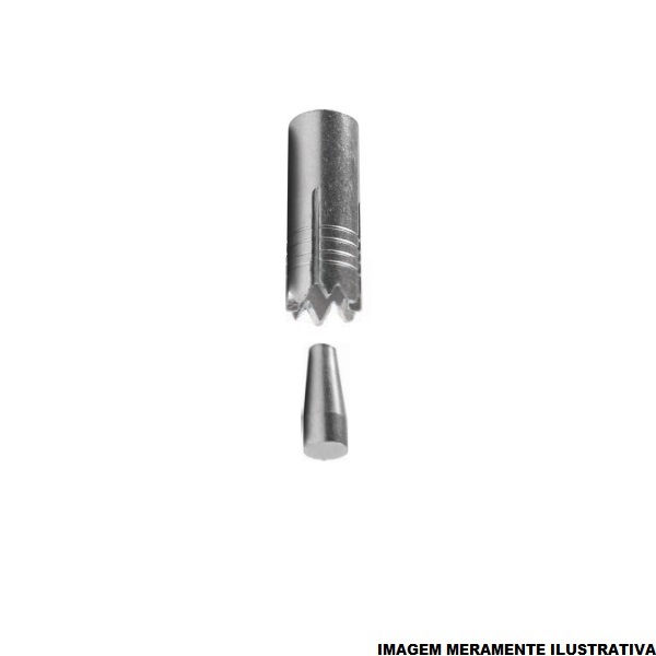 Chumbador Aço Zincado URA Rosca Interna 3/8"x37 mm Autoperfurante com Expansor Externo