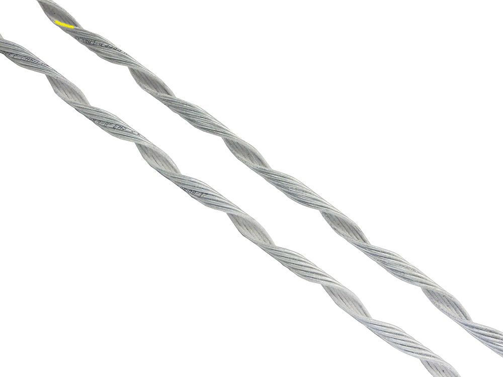 Alça Preformada Distribuição para Cabo Alumínio Ca/CAA 1/0AWG 730 mm Código Amarelo Diametro: 9,27A 10,40 mm