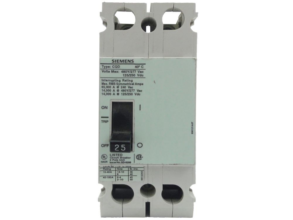 Disjuntor Termomagnético Fixo Bipolar 3VF 25A 65 KA/18 KA 220/380VCA DIN