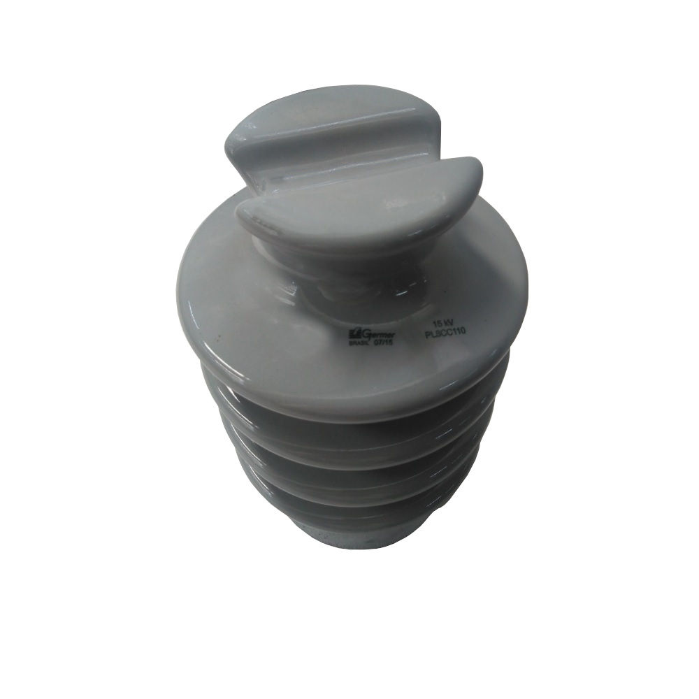 Isolador Pilar Porcelana 15 kV 220x140 mm M20 Cinza