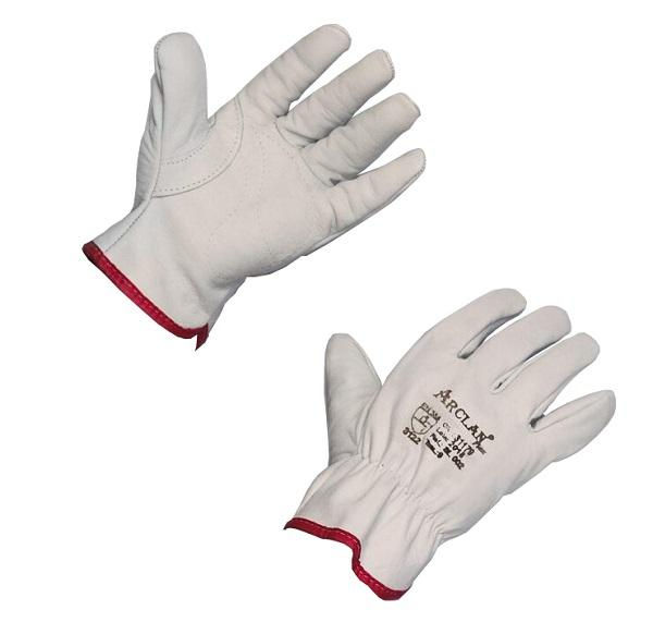 Luva Vaqueta Cano Curto FLEX Tamanho 9 (G) 70 mm Branca Ca 31179