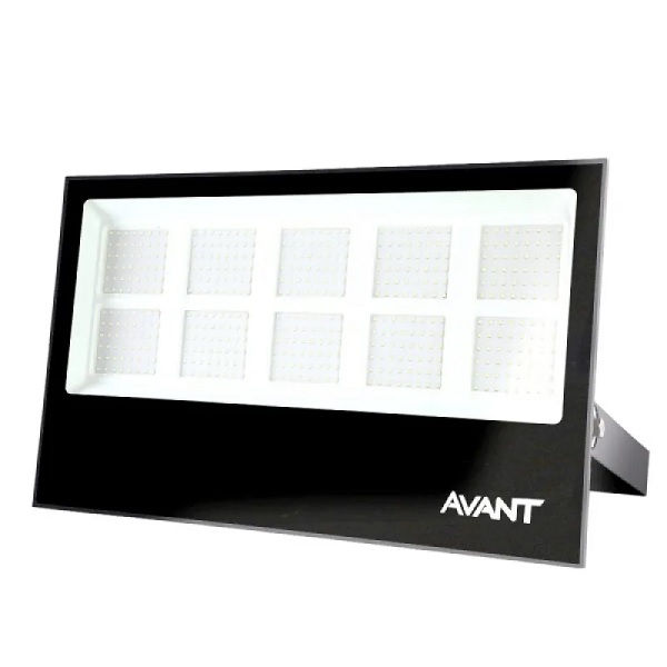 Projetor Led (Refletor) 500W Alumínio SLIM 6500K 37500 lm Bivolt Preto IP66 25.000H