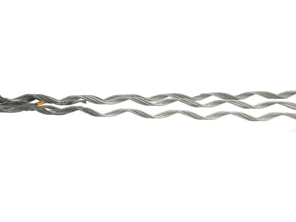 Emenda Preformada Total Metalizada para Cabo Alumínio CAA 4AWG Swan 865 mm Código Laranja