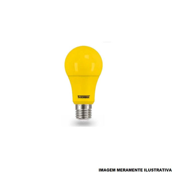 Lâmpada LED Bulbo Pera 5W A60 TKL Colors E27 Bivolt Amarela Anti-Inseto 15.000H